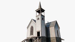 Cozy Gothic Church Full Interior Environment 25 Props