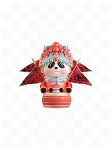 Guochao Wind Peking Opera animal 3D