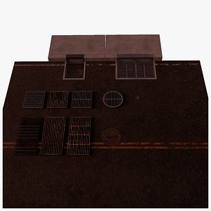 Storm drains and manholes 3D model