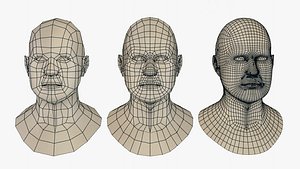 max male head bust pack