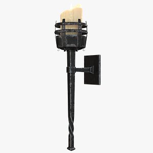 Candle Wall Sconce 8K PBR Textures