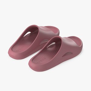 Crocs Mellow Slide Pink 3D model