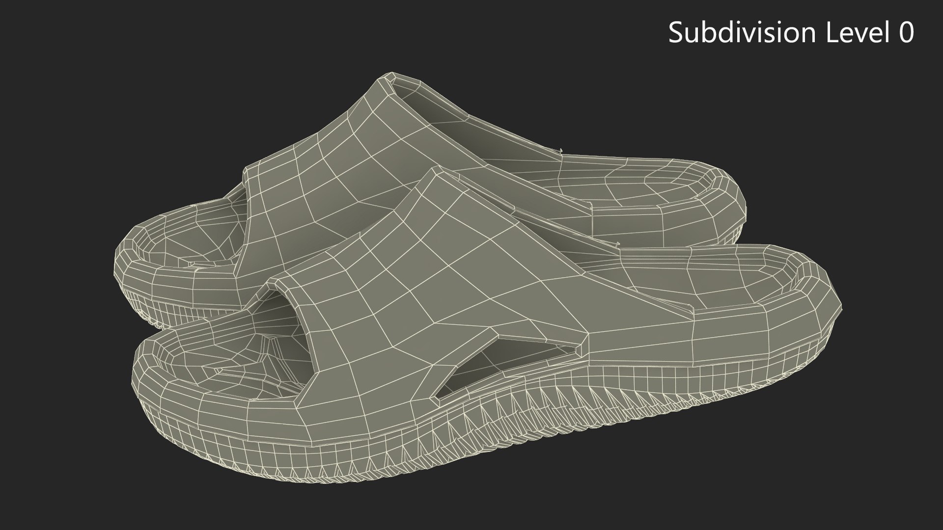 Crocs Mellow Slide Pink 3D Model - TurboSquid 2207092