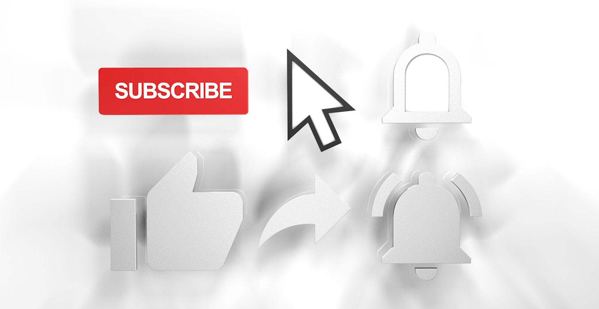 Subscribe Youtube Y 3D Model - TurboSquid 1528233