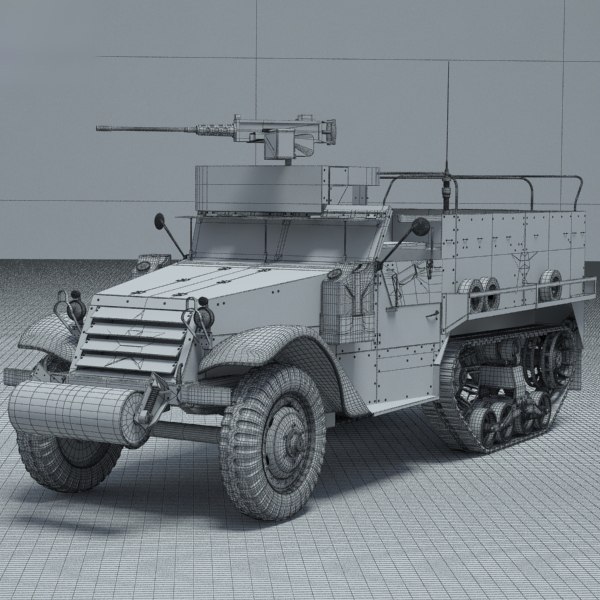 M3 half-track half 3D model - TurboSquid 1346924
