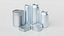 Aluminum &amp; Tin Cans Bundle - Beverage and Food Containers 3D model