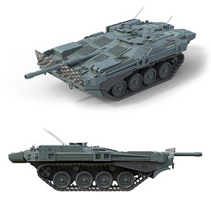 Stridsvagn 103 Main Battle Tank 3D model