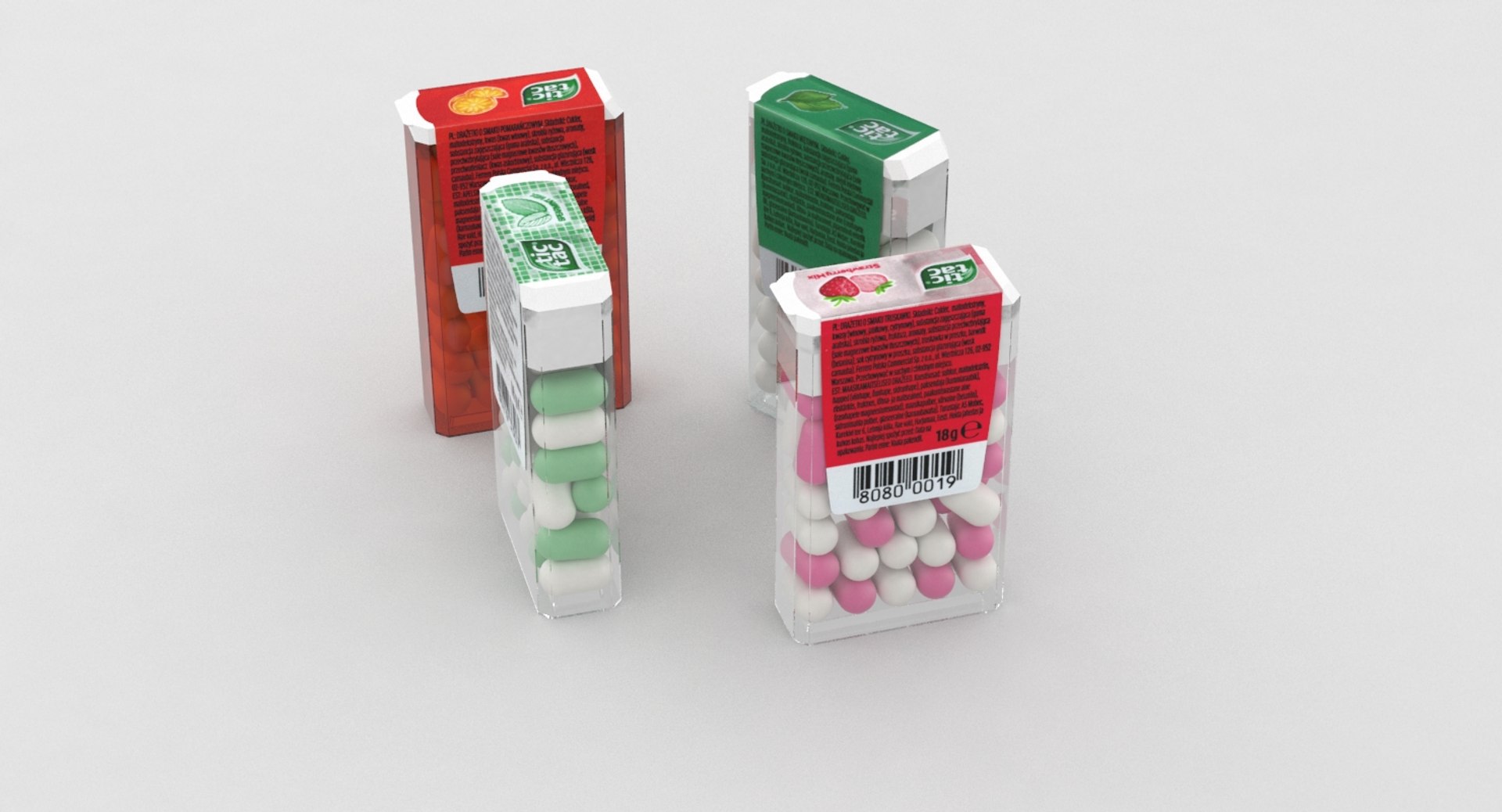 Tic Tac 18g 3D Model - TurboSquid 1256257
