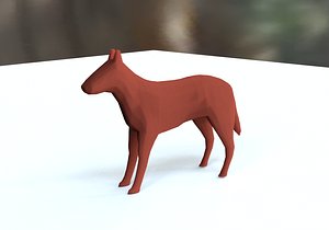 terracotta dog figurine 3D model