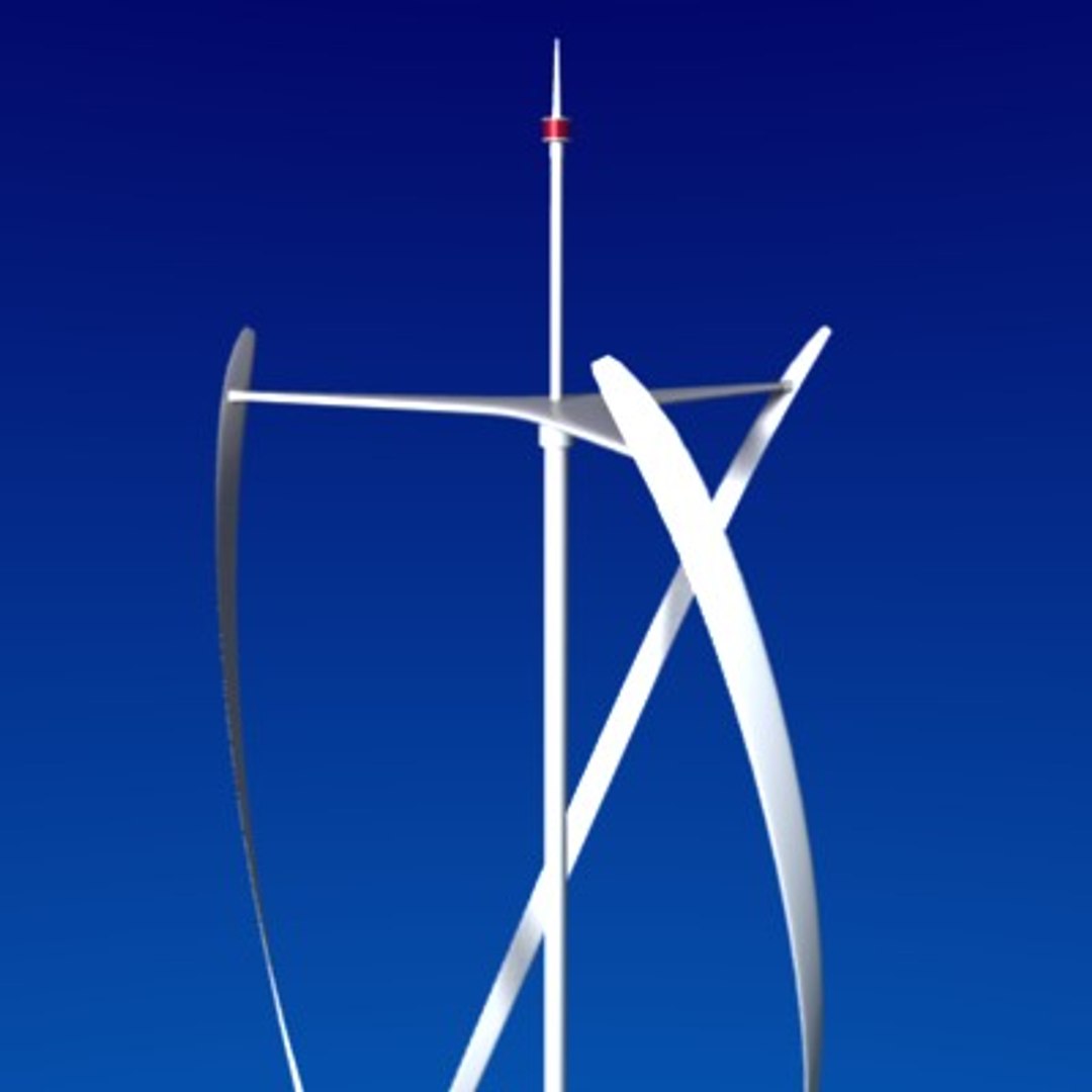 Vertical Axis Wind Turbine 3d Model 8065