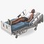 Patient sur le lit d'hôpital 2 truqué