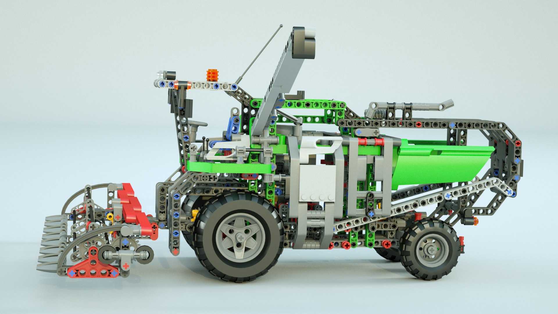 3D LEGO Combine Harvester Model - TurboSquid 1865552