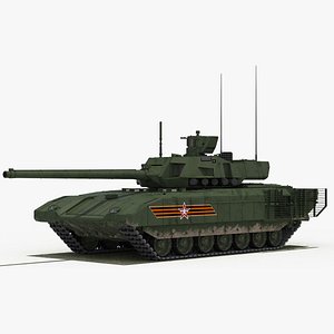 3D model t-14 armata green v-day