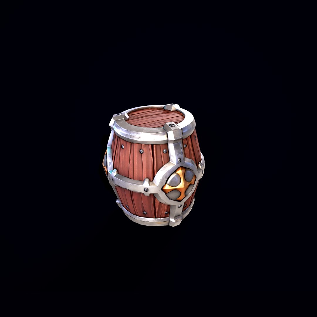Stylized Wooden Barrel 3D model https://p.turbosquid.com/ts-thumb/CA/dey1cD/7y/barrel005_fullquality/png/1664921355/1920x1080/fit_q87/6a93f1cc013af518c433f8351f827d957e670d6c/barrel005_fullquality.jpg