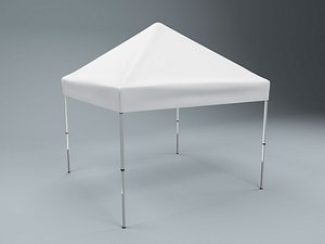 3D tent 4x4 modeled