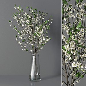 flowers bouquet decor 3D