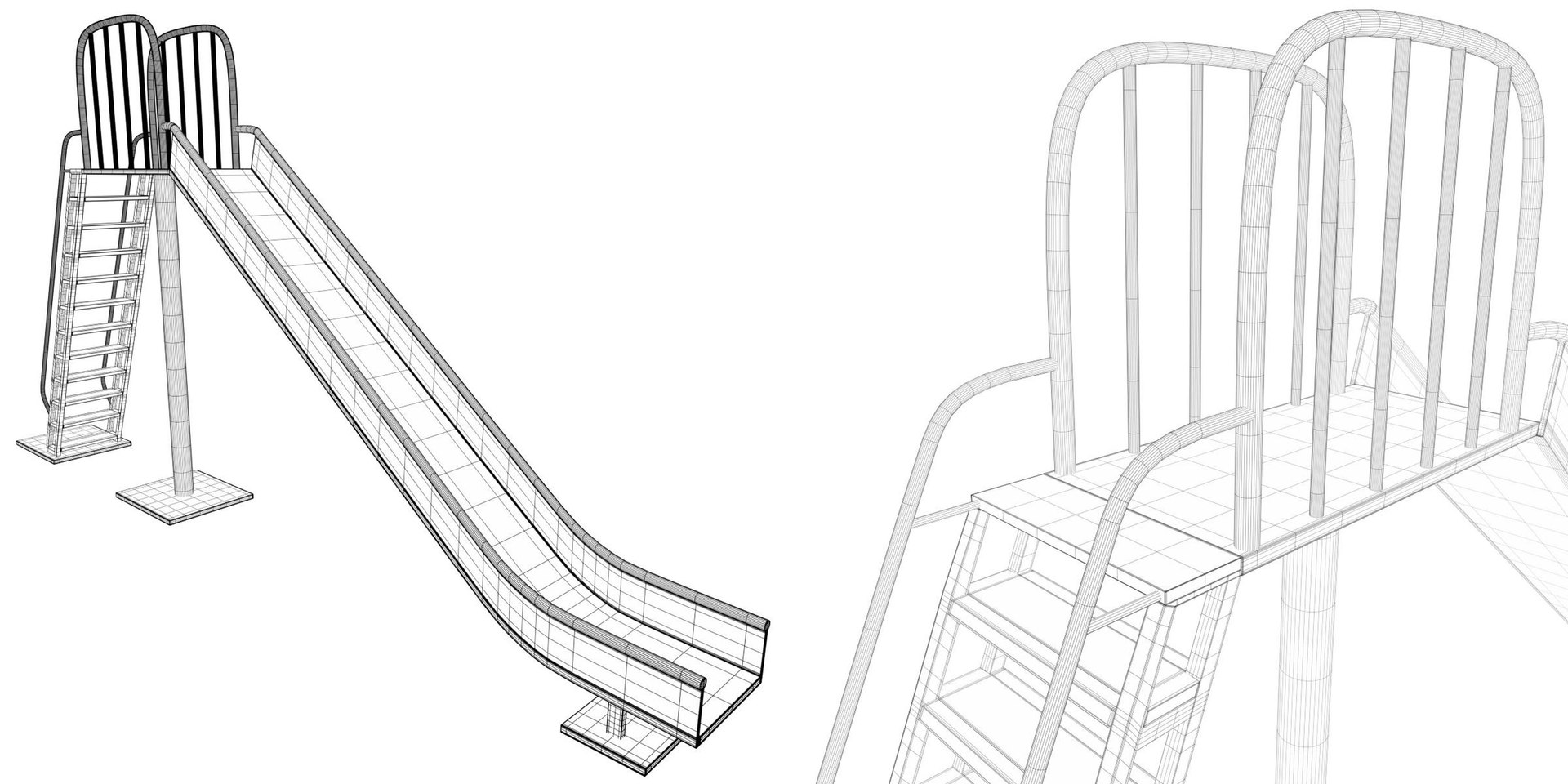 Park Slide Model TurboSquid 1349469