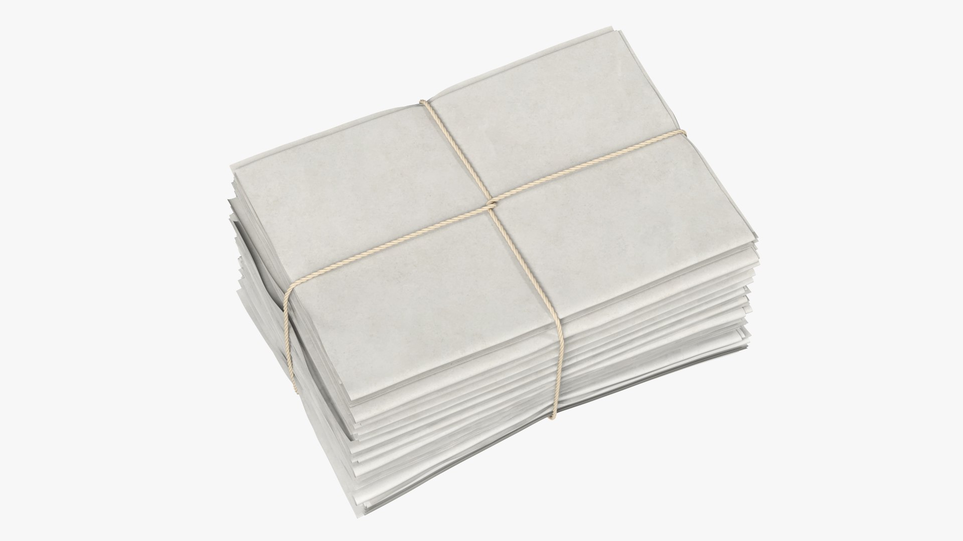 3D model Newspapers Tied with Rope White https://p.turbosquid.com/ts-thumb/CA/nI9qWw/LE/newspapers_tied_with_rope_white_005/jpg/1780441197/1920x1080/fit_q87/8c20c15c31b7f53200729dd343aadfdb8da053e9/newspapers_tied_with_rope_white_005.jpg