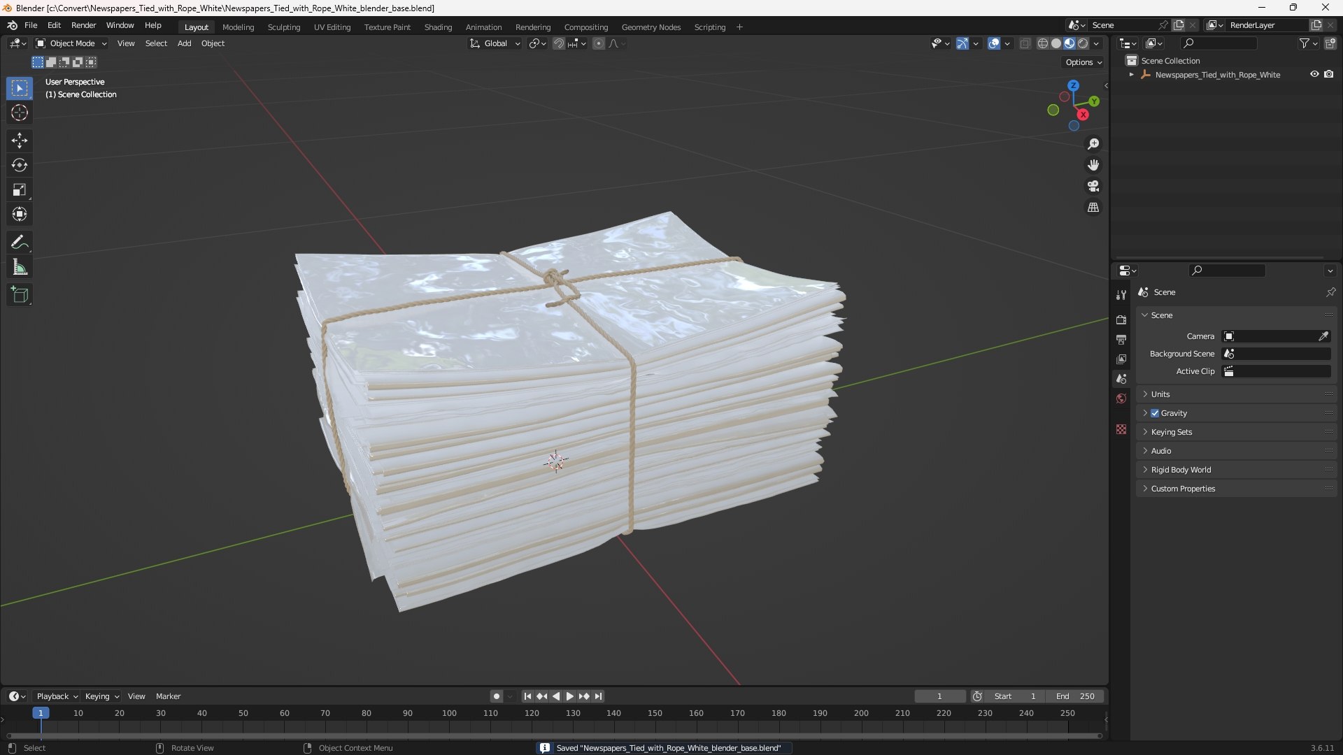 3D model Newspapers Tied with Rope White https://p.turbosquid.com/ts-thumb/CA/nI9qWw/yl/newspapers_tied_with_rope_white_1001/jpg/1780441232/1920x1080/fit_q87/dc1d3fa4627000606a415fb666c5ae5e5647a761/newspapers_tied_with_rope_white_1001.jpg