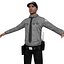 Security Guard LOD1 Rigged Pack