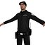 Security Guard LOD1 Rigged Pack