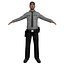 Security Guard LOD1 Rigged Pack