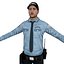 Security Guard LOD1 Rigged Pack