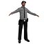 Security Guard LOD1 Rigged Pack