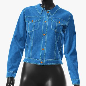 Denim Women Jacket 16 k textures