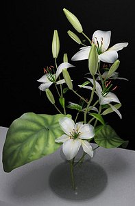 3d flower model