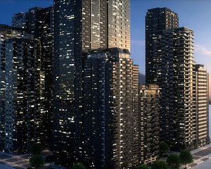 3D City Block Type A35 model