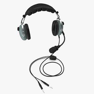 UFQ P28 aviation headset gray - blue