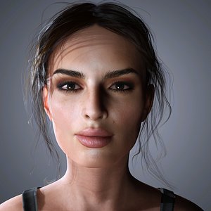Emily Ratajkowski Character 3D Model Low-poly 3D model