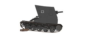 3D SIG33 WW2 German SP Artillery