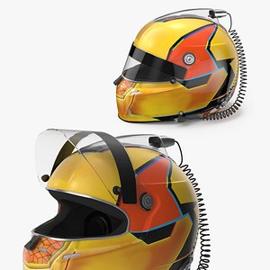 Professional Racing Helmet Yellow