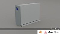 3d model of hard disk Lacie