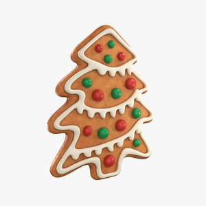 3D Gingerbread christmas tree