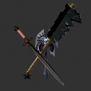 sword axe 3D model