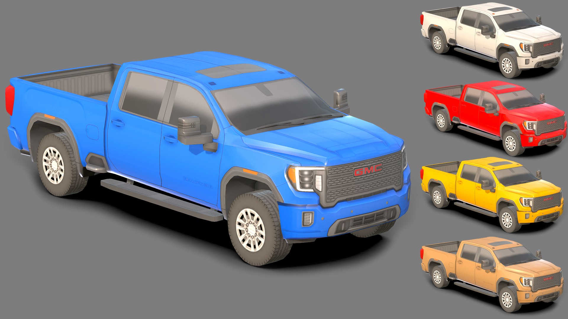 3D Model GMC Sierra HD Denali - TurboSquid 2273783