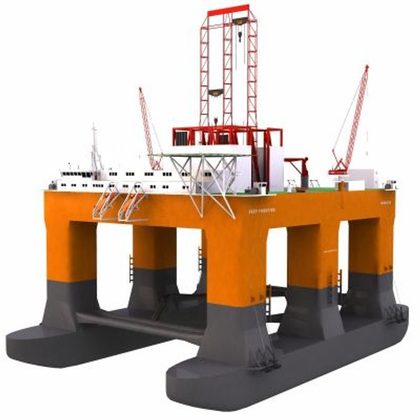 3d semi submersible oil sub