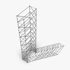 3D Scaffold Tall Tower - Layher Multidirectional Scaffolding