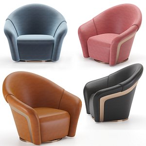 portofino armchair chair 3D