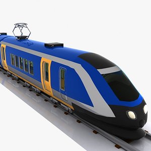 Cartoon High-speed Train