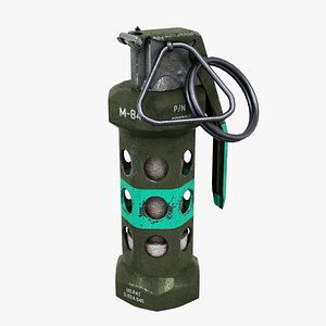 M84 Stun Grenade Low-poly 3D model 3D model