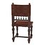 Baroque Spanish Revival Leather Dining Chair