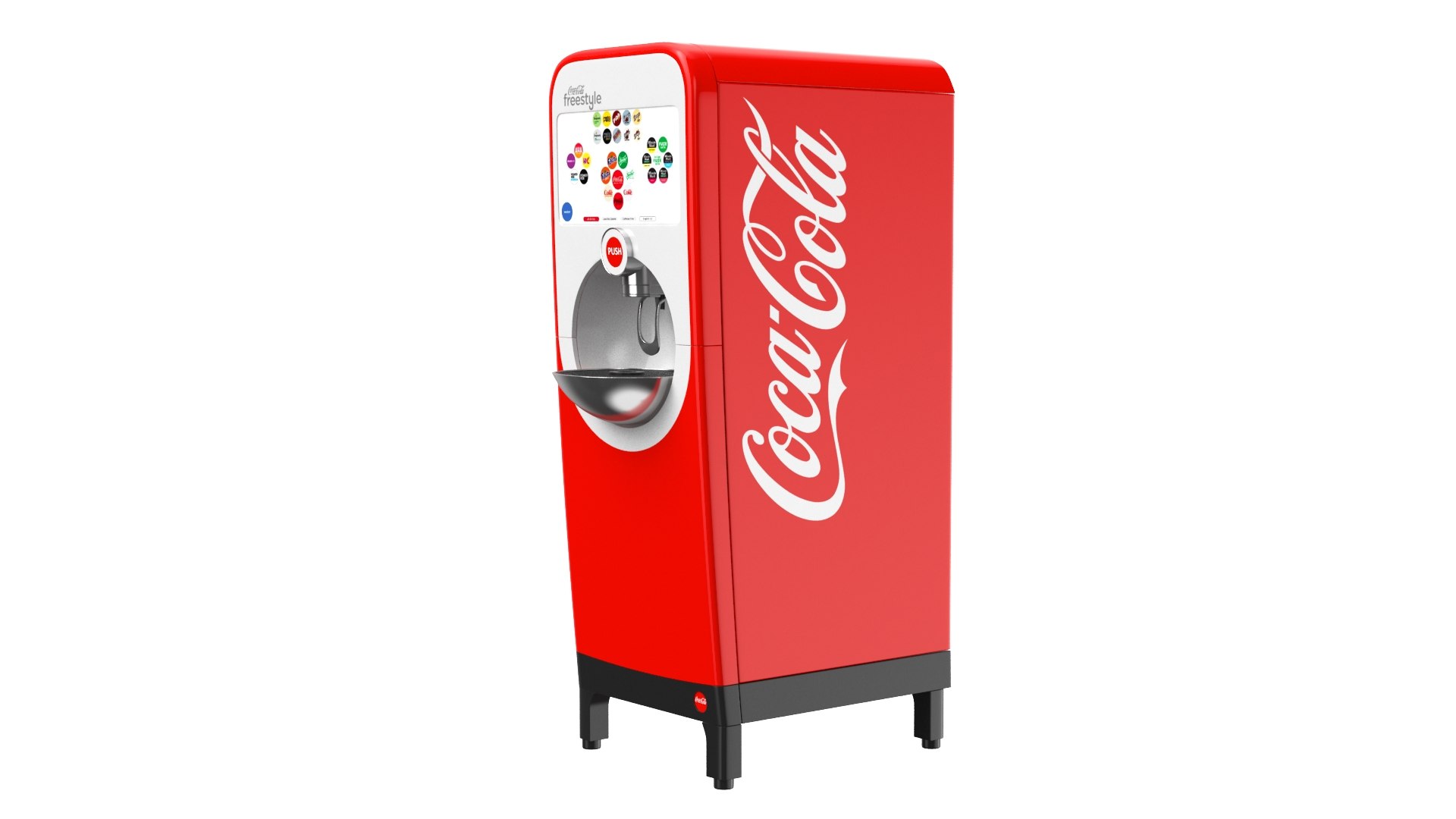 3D Model Detailed Soda Machine Dispenser - TurboSquid 2030366