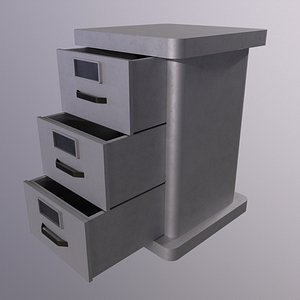 3D Cabinet - Game Ready - Low Poly PBR 3D Model model