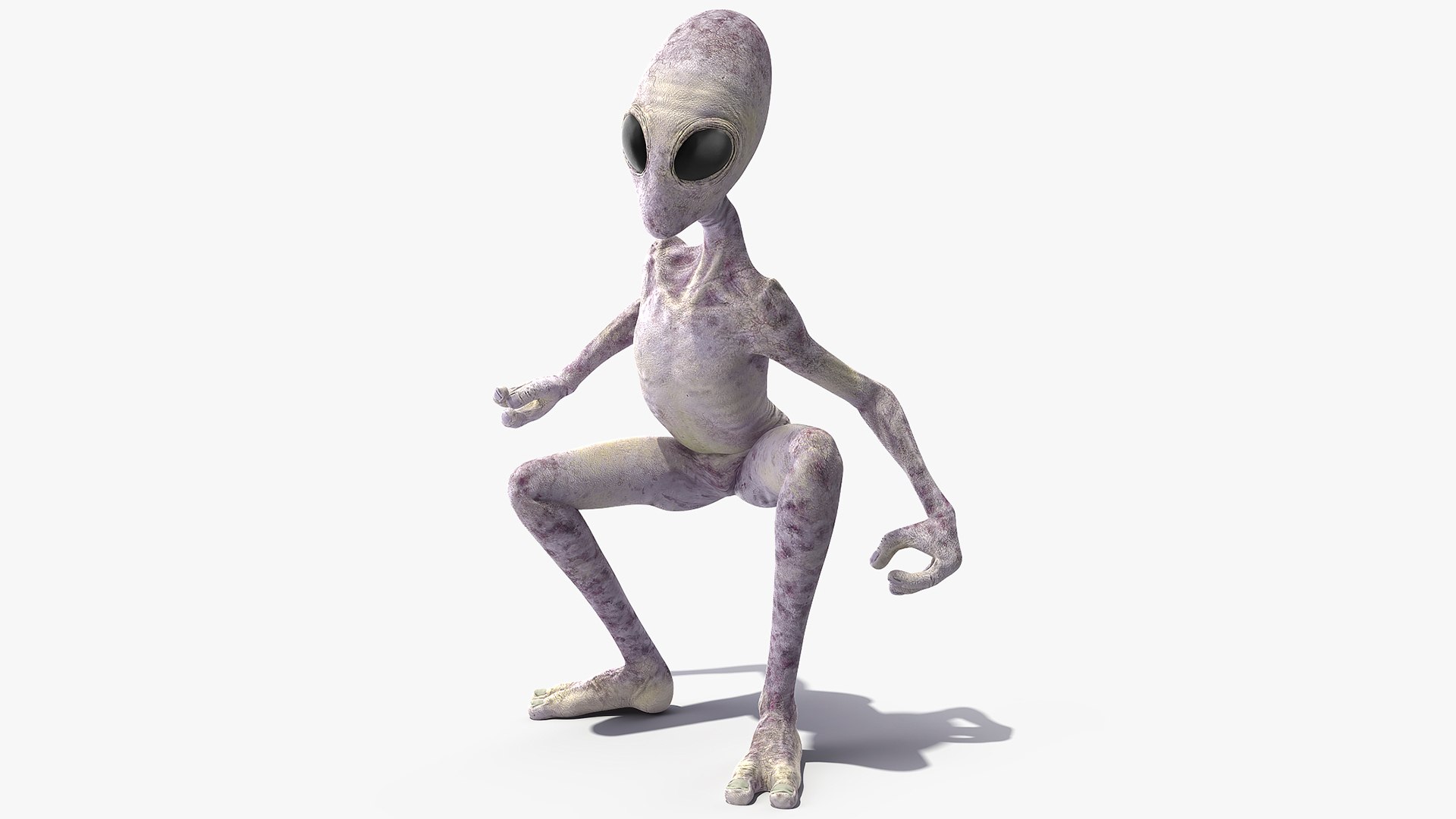 Humanoid Alien Rigged for Cinema 4D 3D model preview
