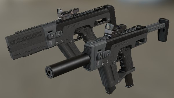 Conversion kit gun glock 3D model - TurboSquid 1625995