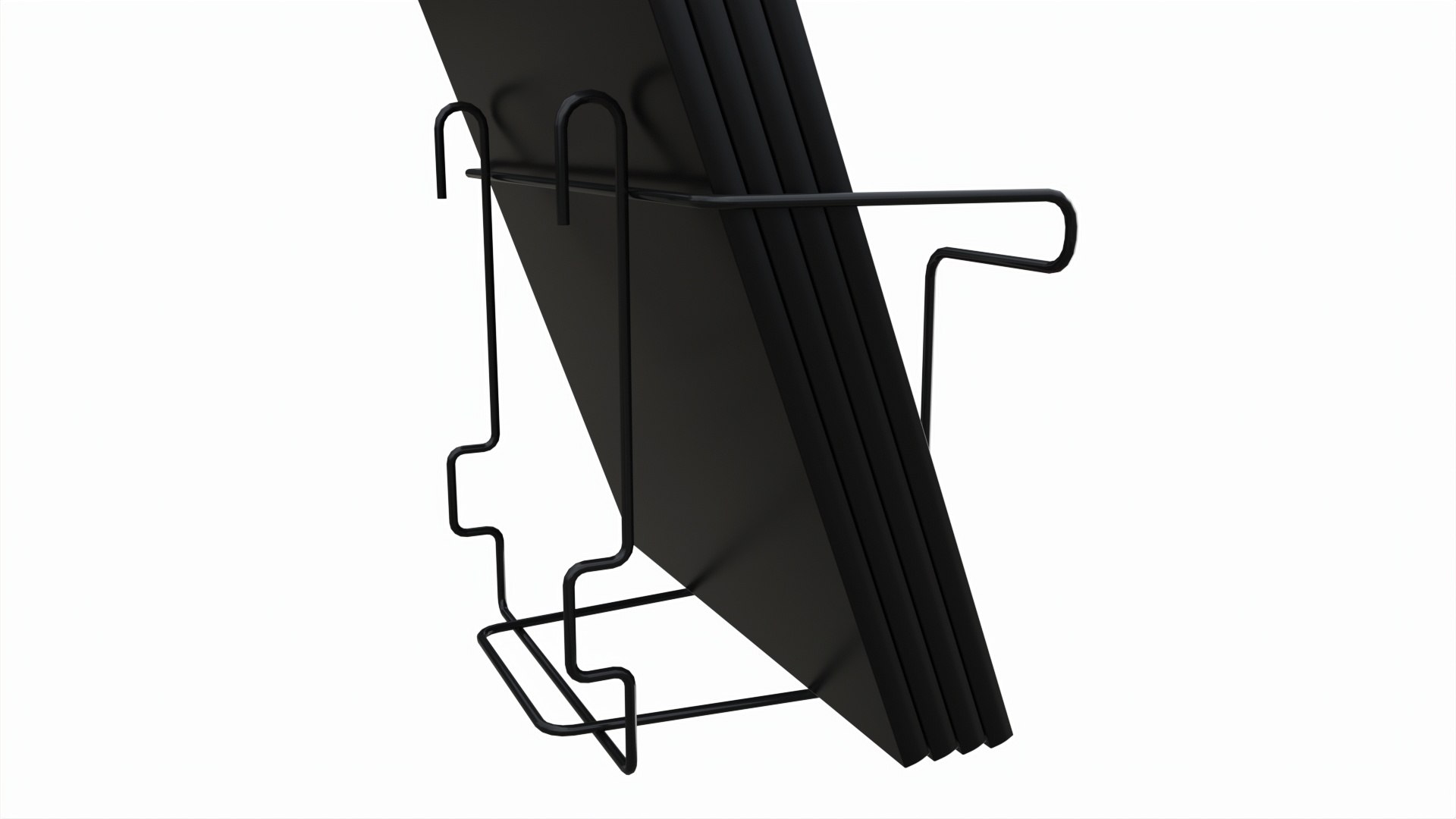 Store Wire Magazine Holder For Slatwall Pegboard Gridwall 3D Model